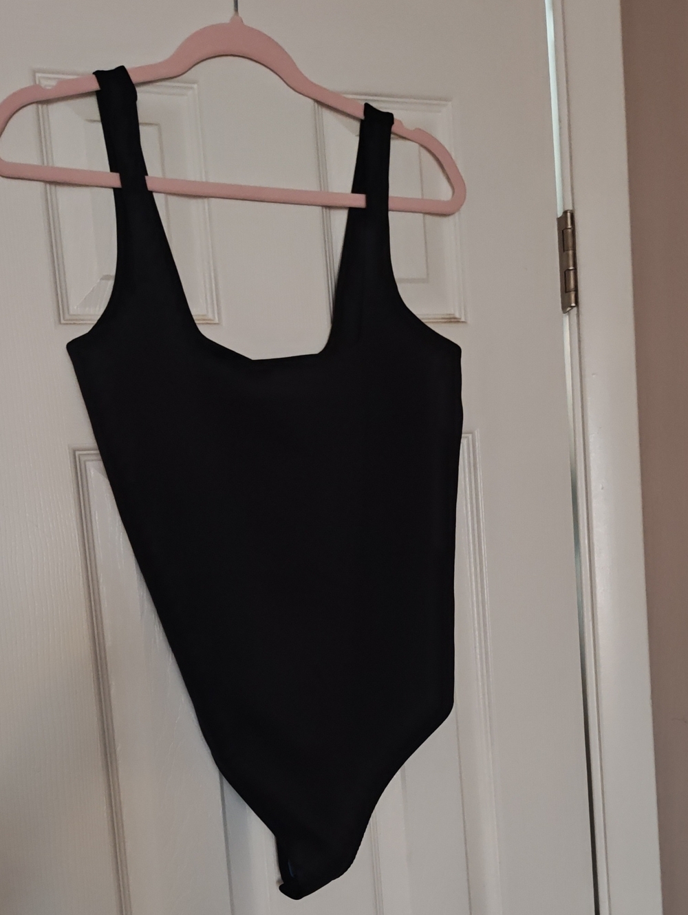 Good American Black Scuba Modern Tank Bodysuit